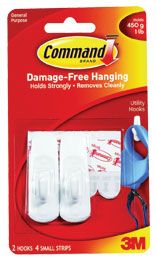 3M COMMAND SMALL UTILITY HOOKS 17002