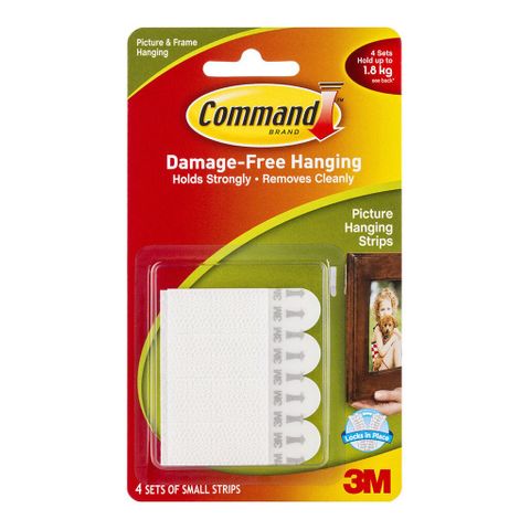 3M COMMAND PICTURE HANGING STRIPS SMALL