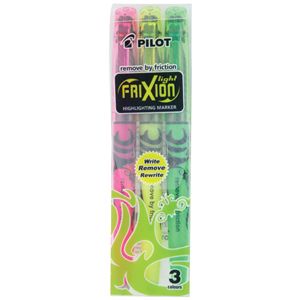 PILOT HIGHLIGHTERS FRIXION ASSORTED PK3