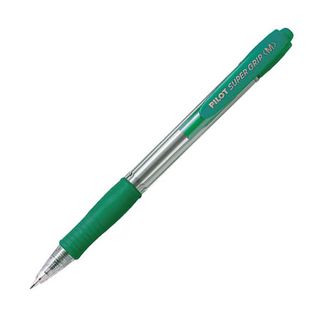 PILOT SUPERGRIP BALLPOINT PEN MED GREEN