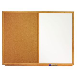 COMBINATION WHITEBOARD/CORKBOARD 600X900