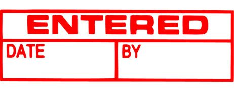 XSTAMPER ENTERED/DATE/BY STAMP 1534 RED