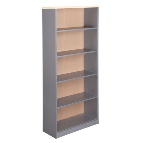 BOOKCASE EKO 1800HX800W MAPLE/SILVER