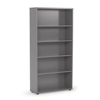 BOOKCASE ERGOPLAN H1800XW900XD315 SILVER