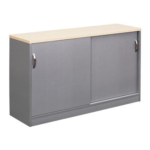 CREDENZA EKO NORDIC MAPLE/SILVER W1200