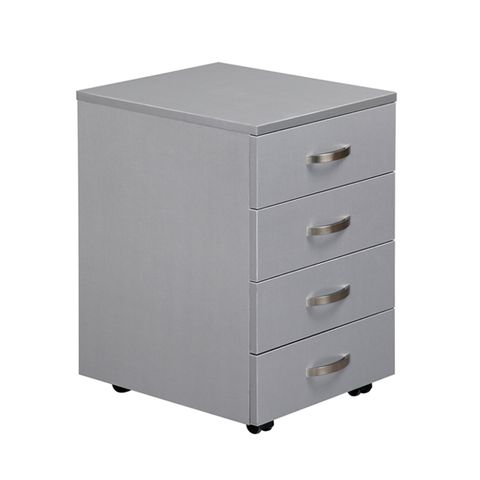 EKO MOBILE 4 DRAWER SILVER