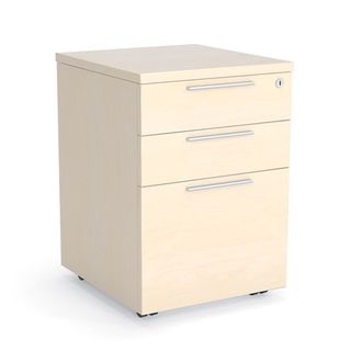 CUBIT MOBILE 2 DRAWER PLUS FILE MAPLE