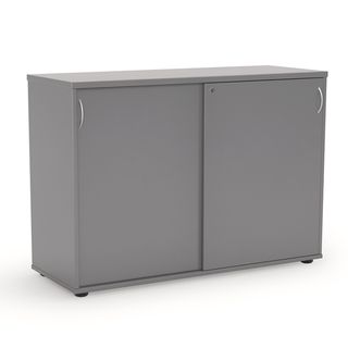 ERGOPLAN CREDENZA W1200XD450XH850 SILVER