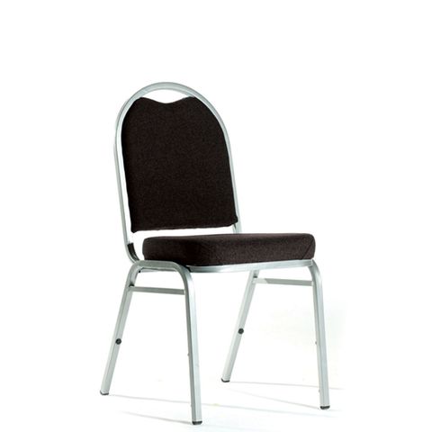 KNIGHT KLUB CHAIR BLACK FABRIC