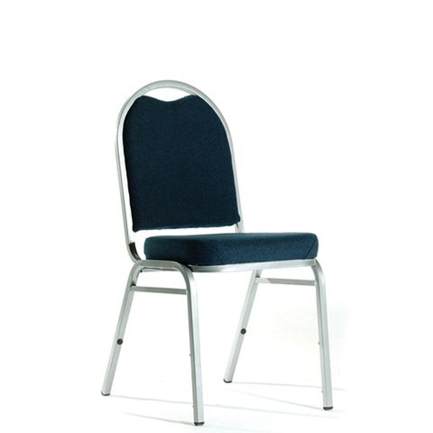 KNIGHT KLUB CHAIR NAVY FABRIC