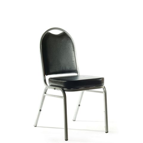 KNIGHT KLUB CHAIR BLACK PU