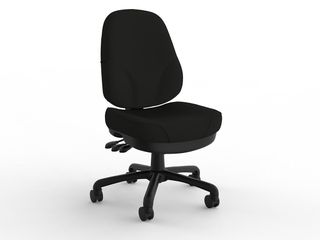 OFFICE CHAIR KNIGHT PLYMOUTH BLACK SPLIC