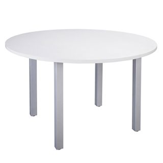 MEETING TABLE CUBIT WHITE 1200MM DIA