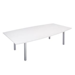 BOARDROOM TABLE CUBIT WHITE W2400XD1200