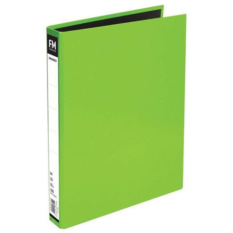 FM RINGBINDER VIVID A4 26/2D LIME GREEN