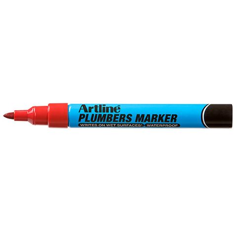 ARTLINE PLUMBERS PERMANENT MARKER RED