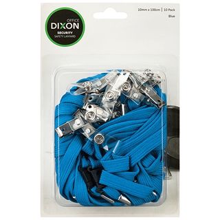 DIXON LANYARD FLAT BLUE PKT/10