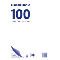 WARWICK VALUE PAD A4 100 LEAF RULED