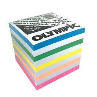 OLYMPIC MEMO CUBE REFILL FULL FLUORO