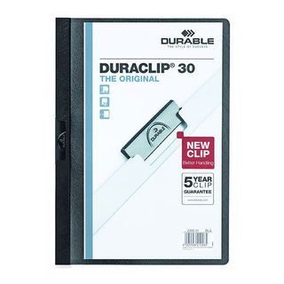 DURABLE DURACLIP FILE A4 BLACK 30 SHEET