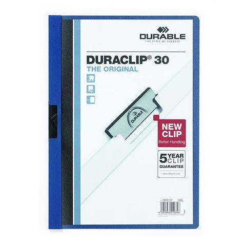 DURABLE DURACLIP FILE A4 DARK BLUE 30 SH