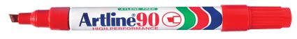 ARTLINE 90 PERMANENT MARKER CHISEL RED