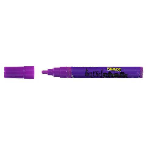 TEXTA LIQUID CHALK DRY WIPE PURPLE BULLE