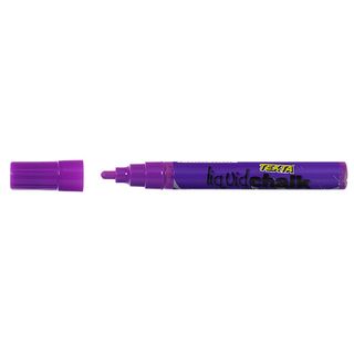 TEXTA LIQUID CHALK DRY WIPE PURPLE BULLE