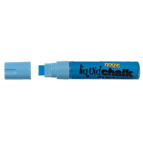 TEXTA JUMBO LIQUID CHALK DRY WIPE BLUE