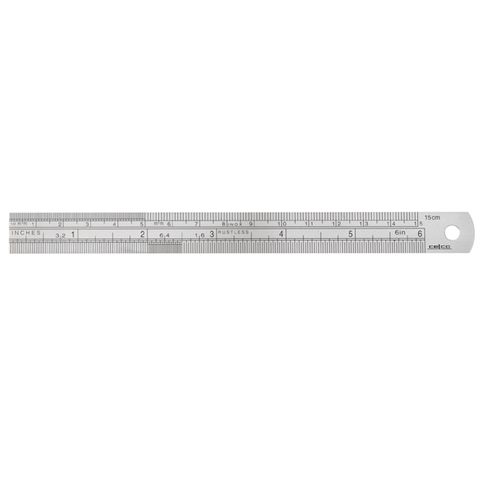 STAINLESS STEEL RULER 150MM CELCO