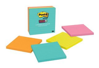 POST-IT LINED 675-4SSMIA MIAMI PKT/4