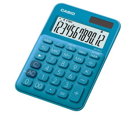 CALCULATOR CASIO MS20UCBU DESKTOP BLUE