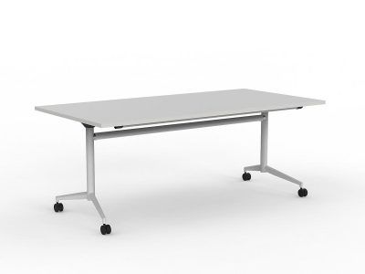 TEAM FLIP TABLE 1800 WHITE FRAME WHITE