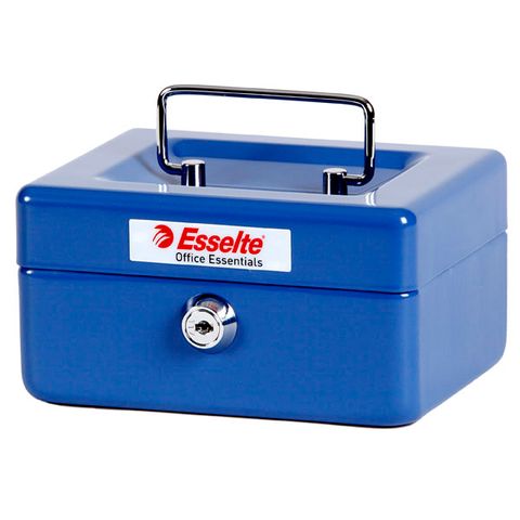 ESSELTE CASH BOX CLASSIC NO.6 BLUE