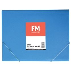 DOCUMENT WALLET FM VIVID ICE BLUE A4