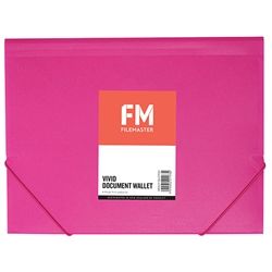 DOCUMENT WALLET FM VIVID SHOCKING PINK