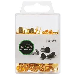 DIXON DRAWING PINS BRASS N03 PACK 200