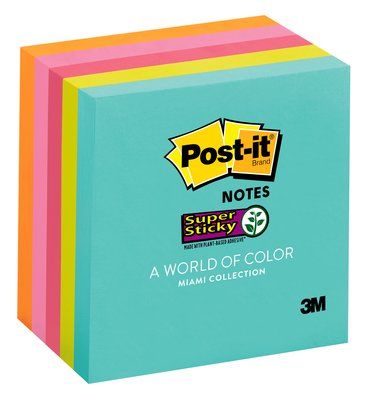 POST-IT NOTE 654-5SSMIA MIAMI PKT/5