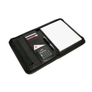 MARBIG COMPENDIUM ZIP PAD HOLDER BLACK