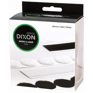 DIXON HOOK & LOOP 1.8M STRIP WHITE 20MM