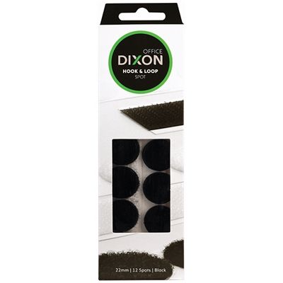 DIXON HOOK & LOOP 12 SPOTS BLACK