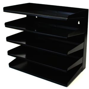 FLUTELINE LETTER TRAY 5 TIER BLACK