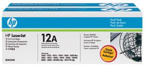 LASER TONER CARTRIDGE Q2612AD TWIN PACK