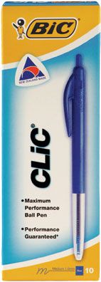 BIC PENS CLIC 2000 BALLPOINT MEDIUM BLUE