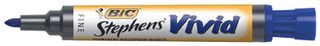 STEPHENS VIVID MARKER BLUE FINE TIP BIC