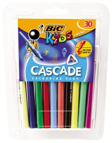 BIC CASCADE FELT TIP PEN PKT30