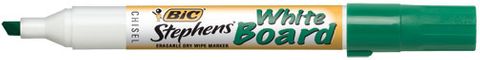 WHITEBOARD MARKER GREEN CHISEL STEPHENS