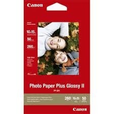 PAPER PHOTO GLOSSY II 4X6 PKT/50 CANON P