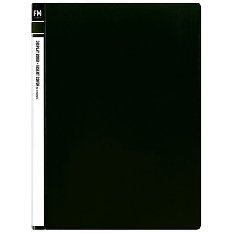 INSERT COVER DISPLAY BOOK FM A4 BLAC 40P