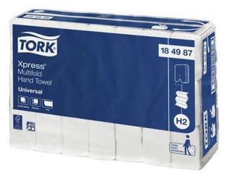 HAND TOWEL TORK H2 XPRESS 1PLY UNI CTN21